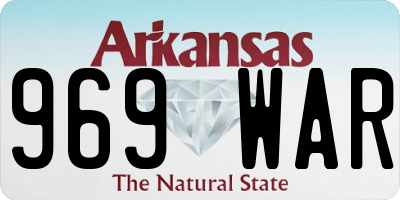 AR license plate 969WAR