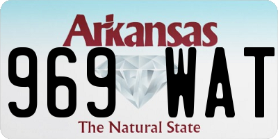 AR license plate 969WAT