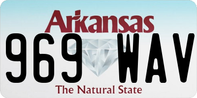 AR license plate 969WAV