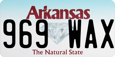 AR license plate 969WAX