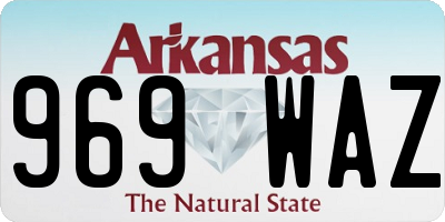 AR license plate 969WAZ