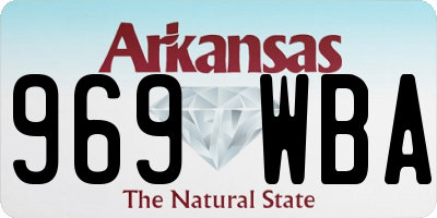 AR license plate 969WBA