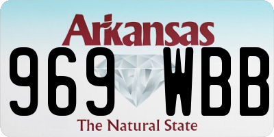 AR license plate 969WBB