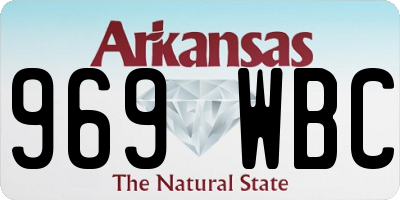 AR license plate 969WBC