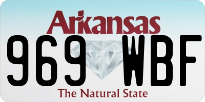 AR license plate 969WBF