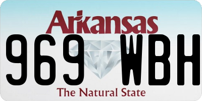 AR license plate 969WBH