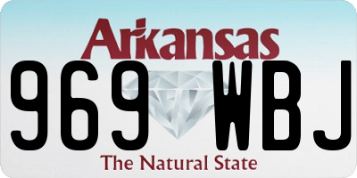 AR license plate 969WBJ