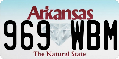 AR license plate 969WBM