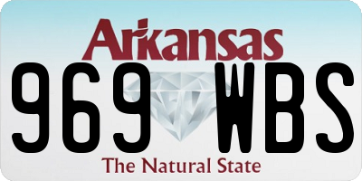 AR license plate 969WBS