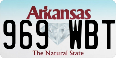 AR license plate 969WBT