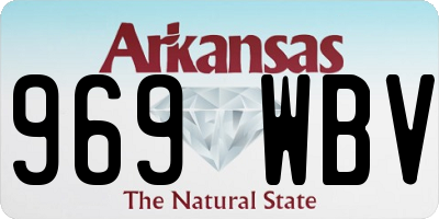 AR license plate 969WBV