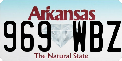 AR license plate 969WBZ