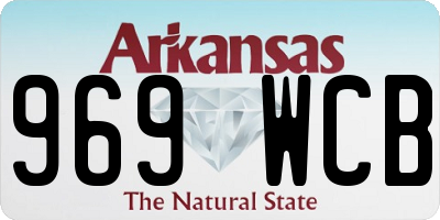 AR license plate 969WCB