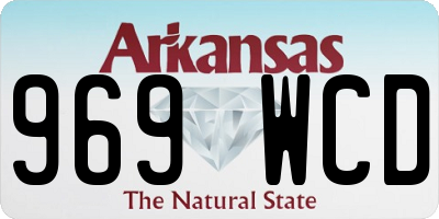 AR license plate 969WCD