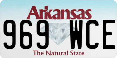 AR license plate 969WCE