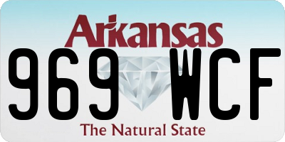 AR license plate 969WCF
