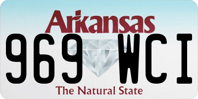 AR license plate 969WCI