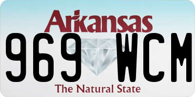 AR license plate 969WCM