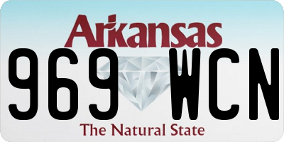 AR license plate 969WCN