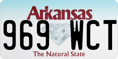 AR license plate 969WCT
