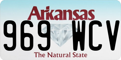 AR license plate 969WCV