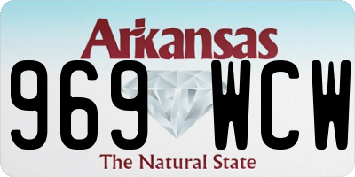 AR license plate 969WCW