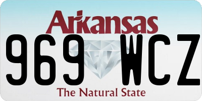 AR license plate 969WCZ