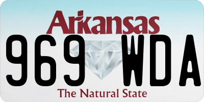 AR license plate 969WDA
