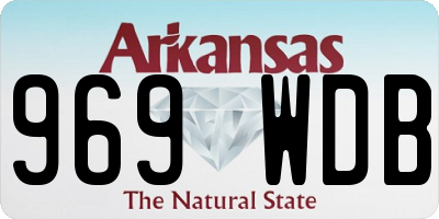 AR license plate 969WDB