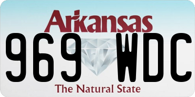 AR license plate 969WDC