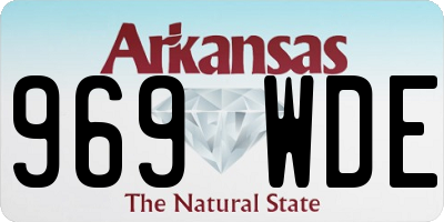 AR license plate 969WDE