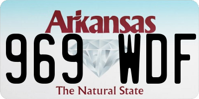AR license plate 969WDF