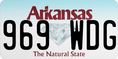 AR license plate 969WDG