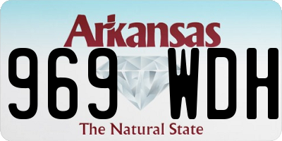 AR license plate 969WDH