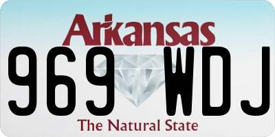 AR license plate 969WDJ