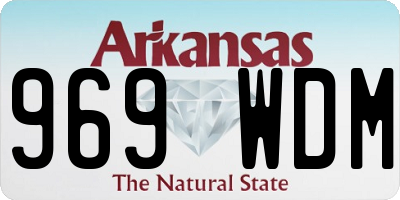 AR license plate 969WDM