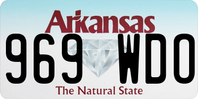 AR license plate 969WDO
