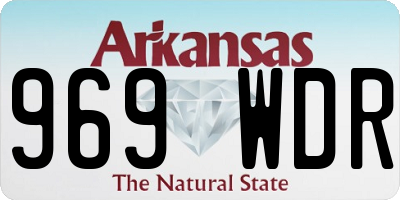 AR license plate 969WDR