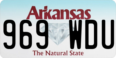 AR license plate 969WDU