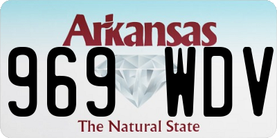 AR license plate 969WDV