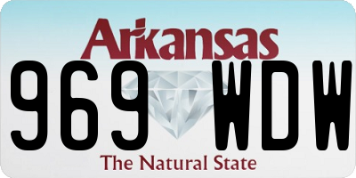 AR license plate 969WDW