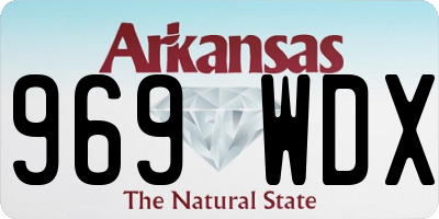AR license plate 969WDX