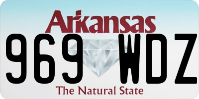 AR license plate 969WDZ