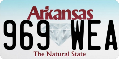 AR license plate 969WEA