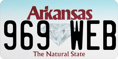 AR license plate 969WEB