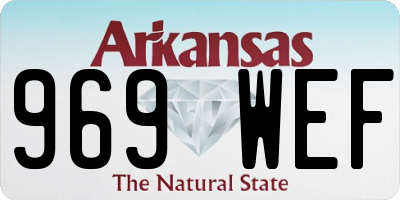 AR license plate 969WEF