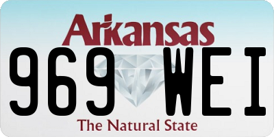 AR license plate 969WEI