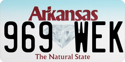 AR license plate 969WEK