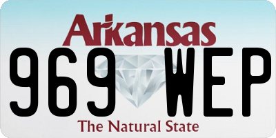 AR license plate 969WEP