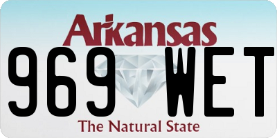 AR license plate 969WET